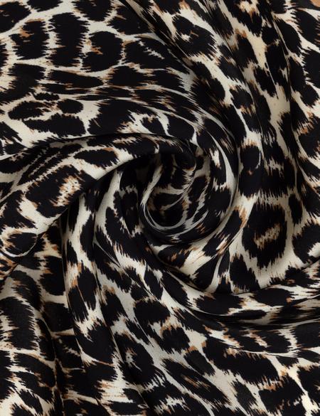 Kahverengi İpek Fular - 50312452001