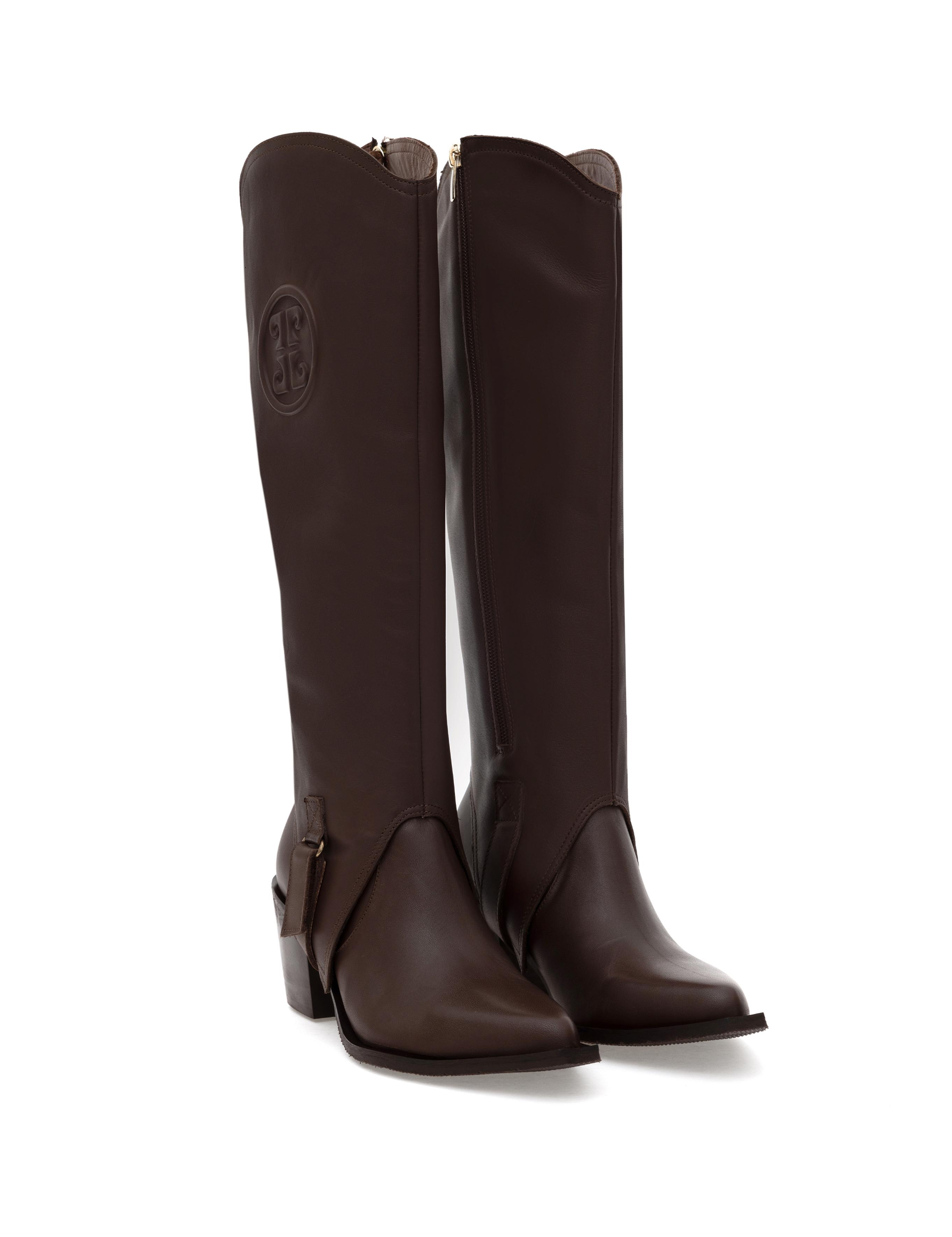 Kahverengi Topuklu Çizme