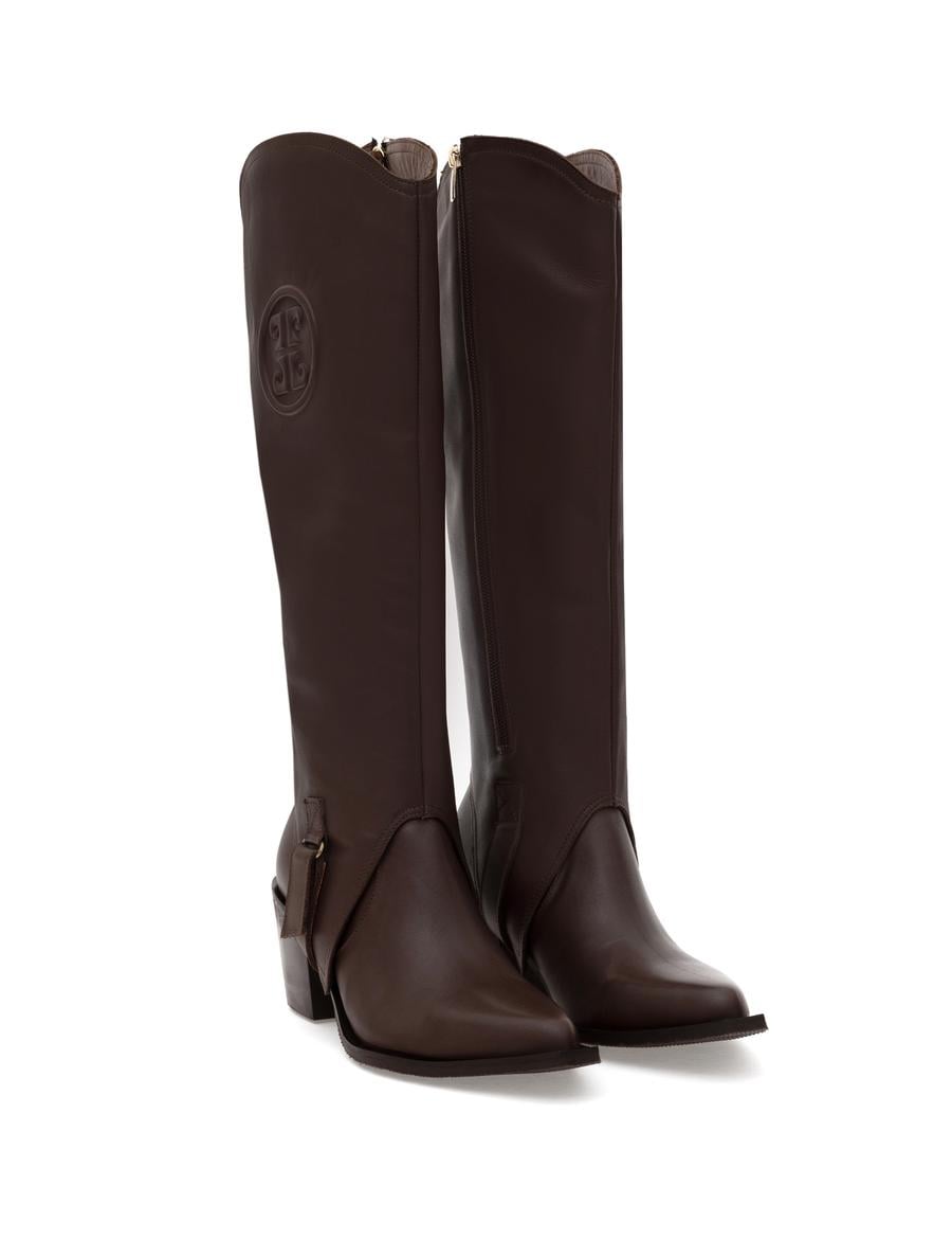 Kahverengi Topuklu Çizme