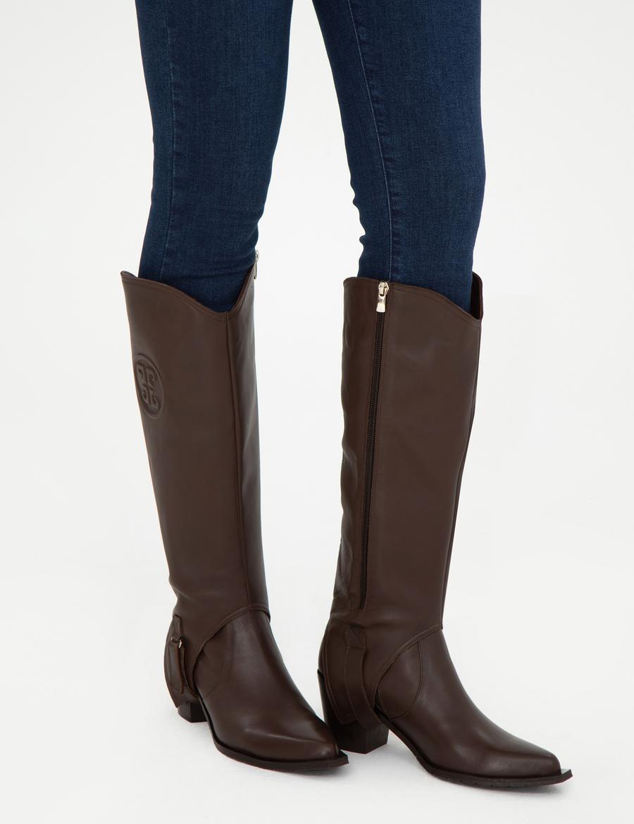 Kahverengi Topuklu Çizme