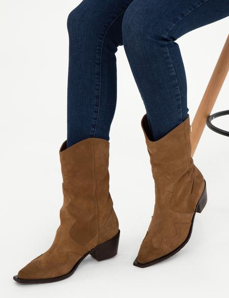 Camel Süet Çizme - 50295593017