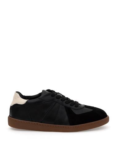 Siyah Deri Sneaker
