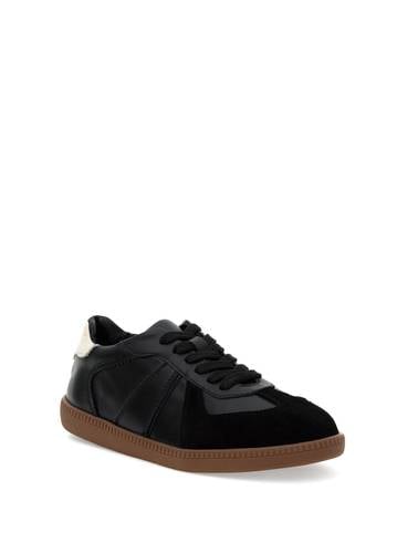 Siyah Deri Sneaker