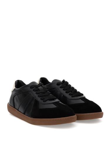 Siyah Deri Sneaker
