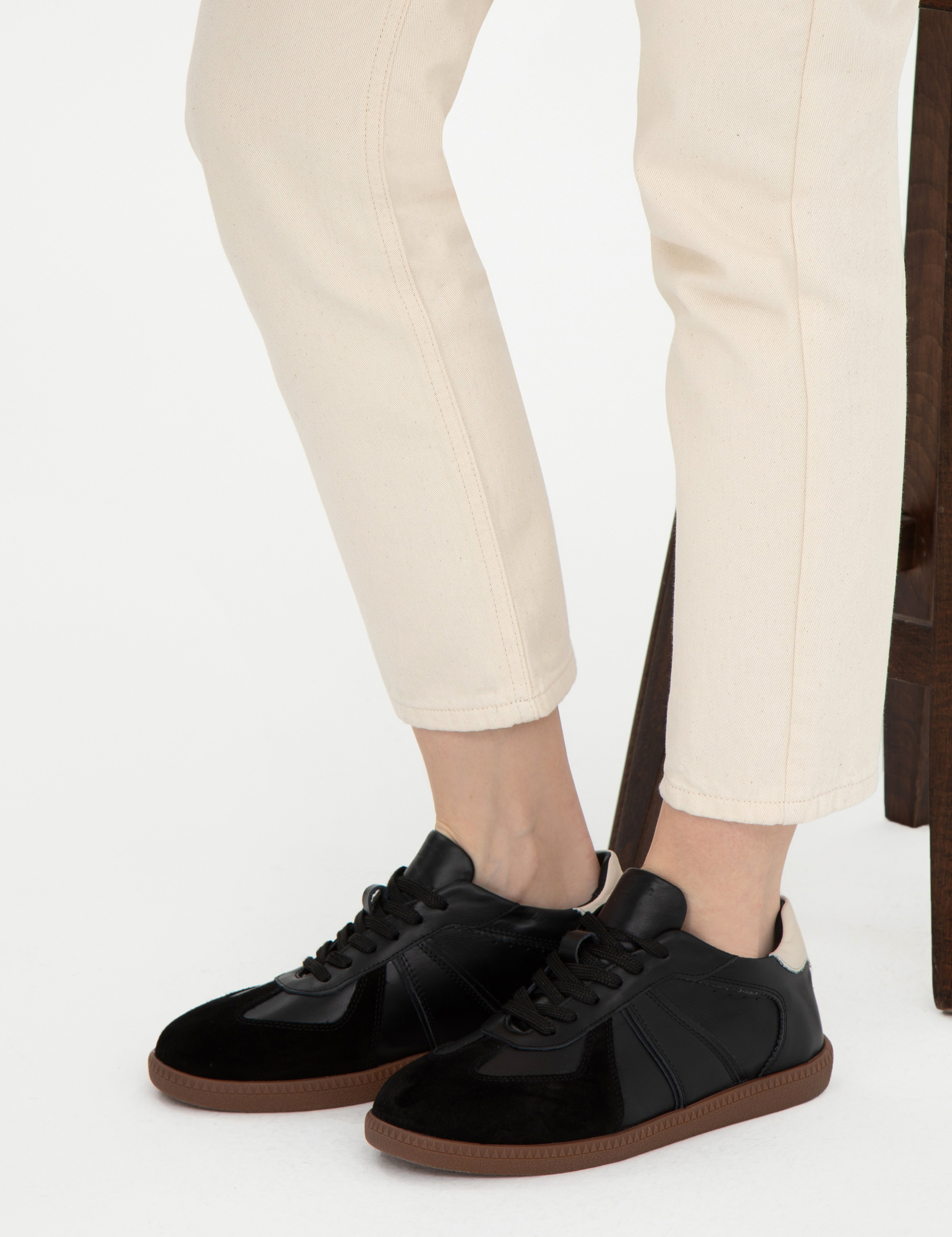 Siyah Deri Sneaker - Image 7