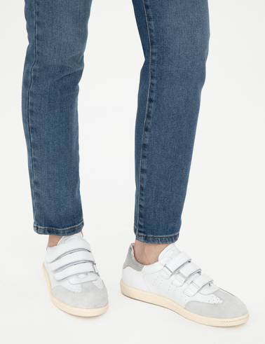Beyaz Deri Sneaker