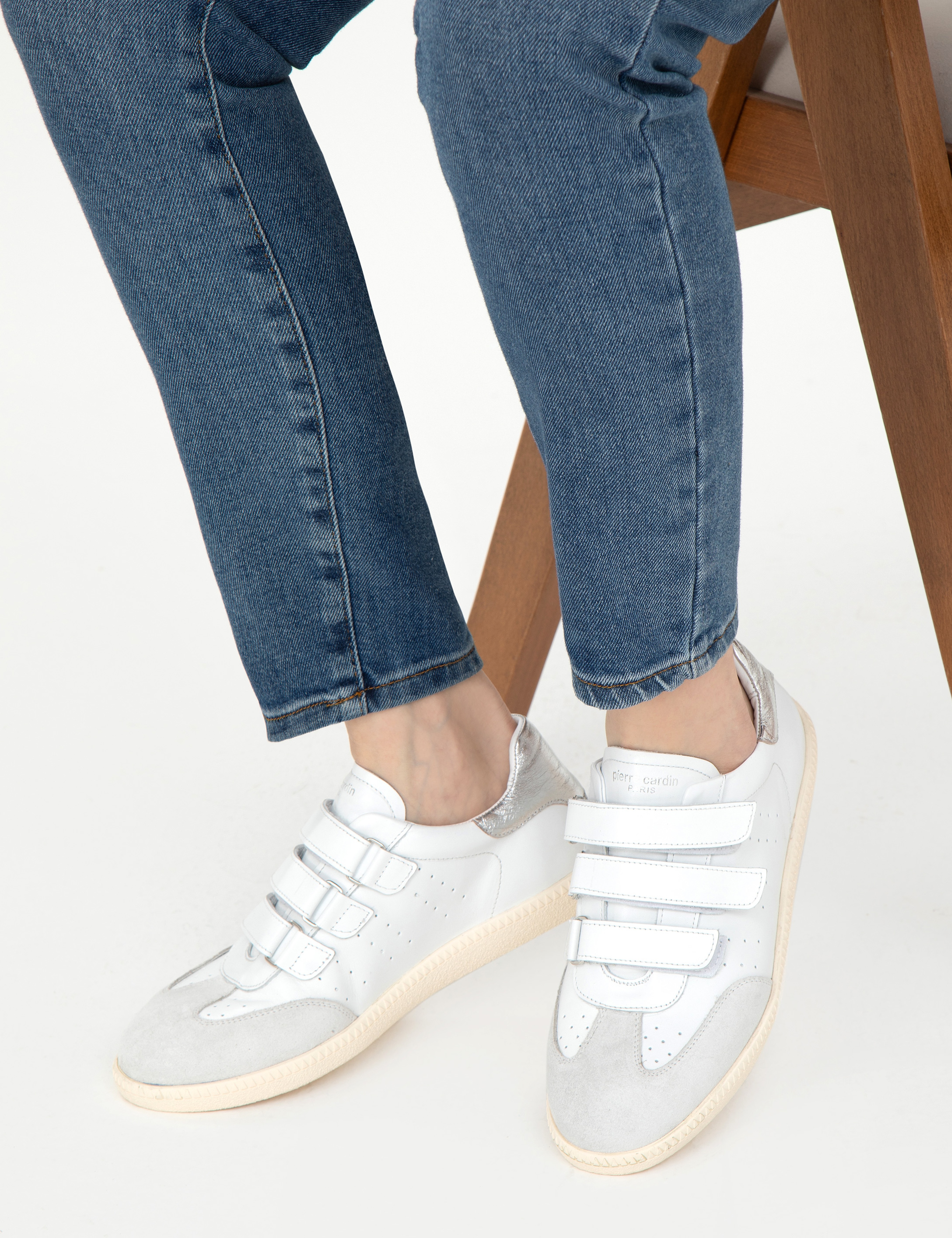 Beyaz Deri Sneaker - Image 6