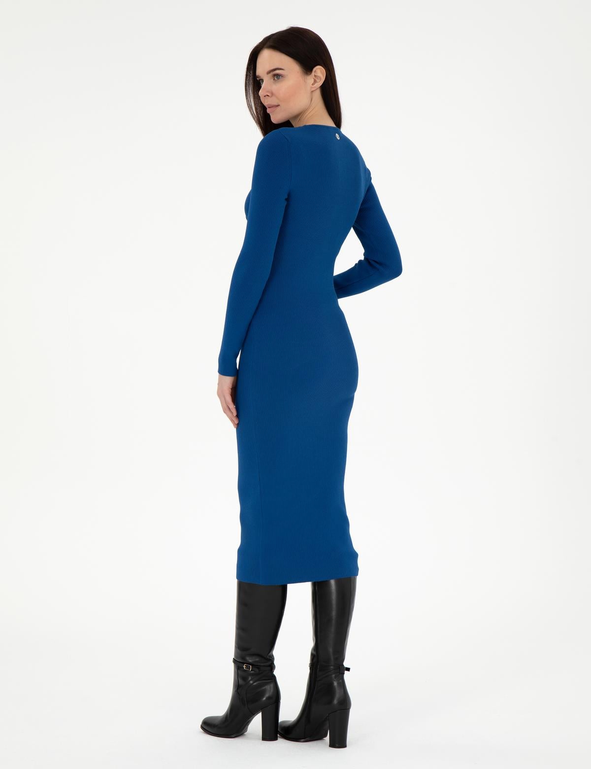 Saks Ex. Slim Fit Triko Elbise - 50290598010