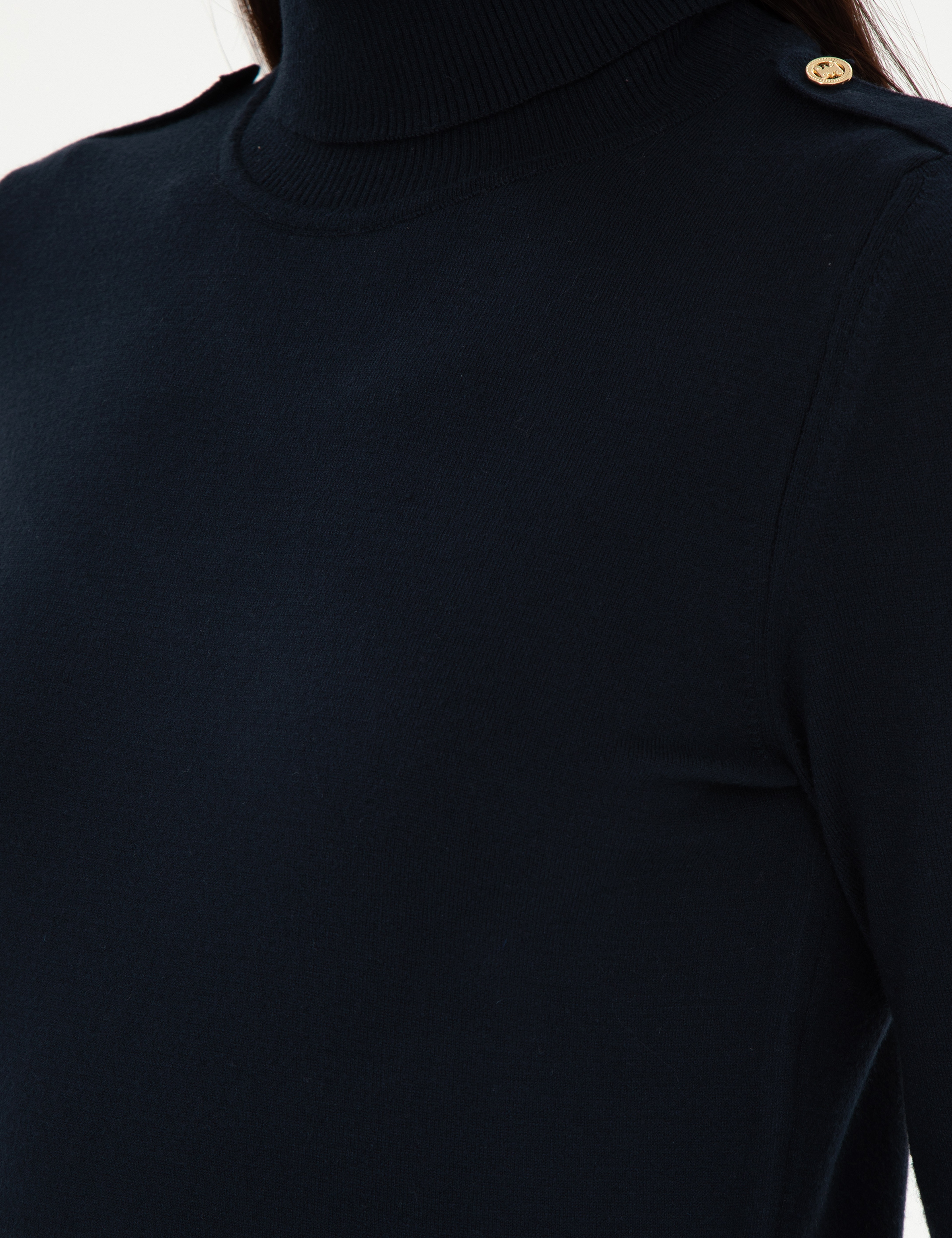 Lacivert Slim Fit Basic Kazak - Image 7