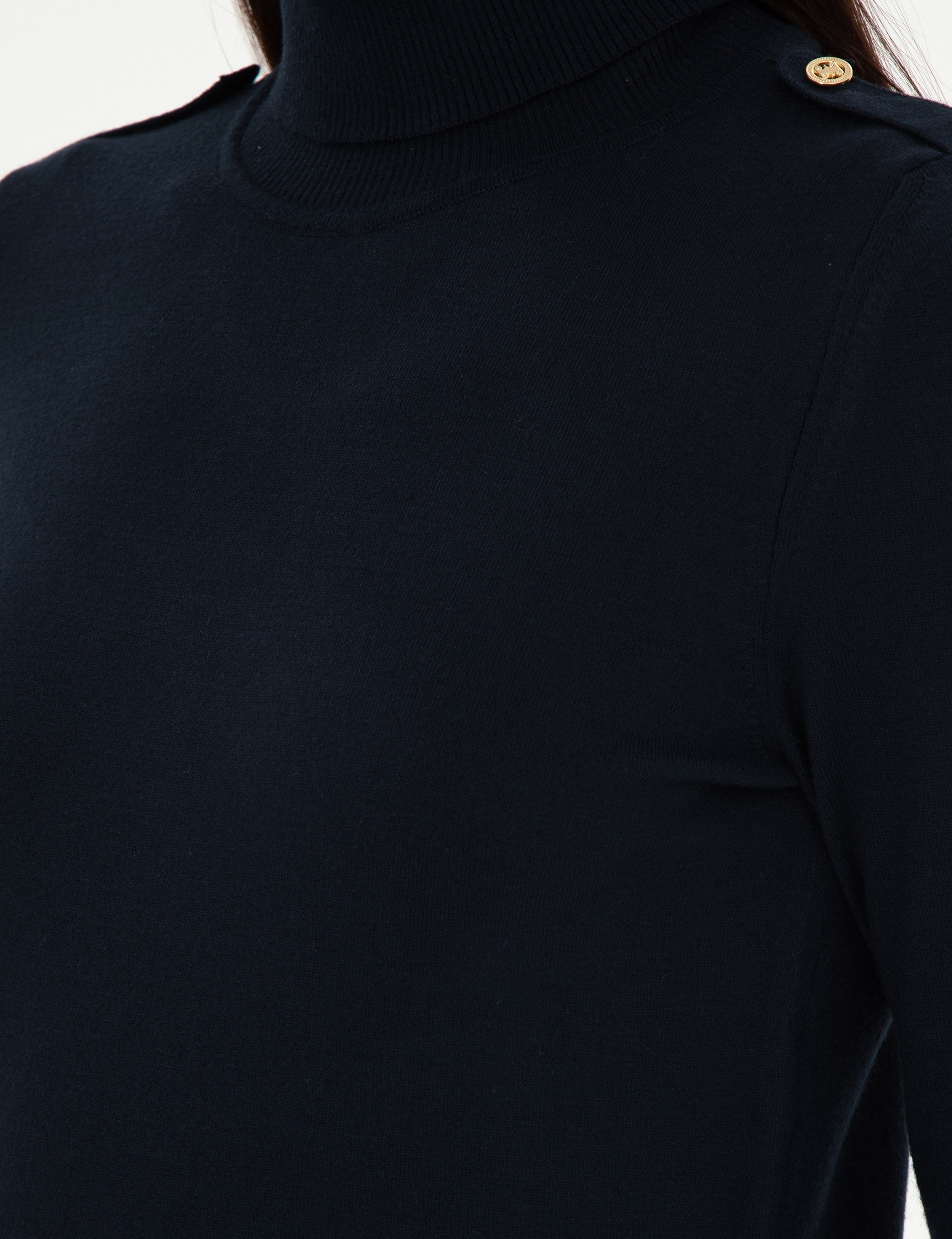 Lacivert Slim Fit Basic Kazak