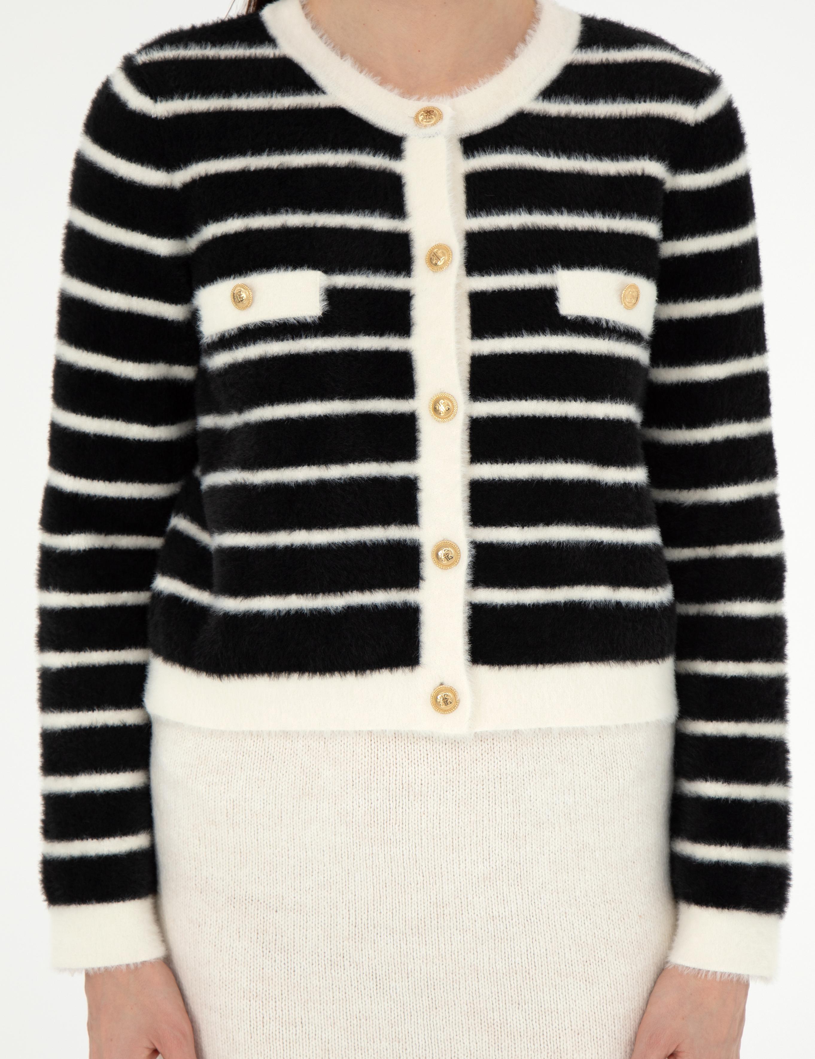 Siyah Crop Top Triko Hırka