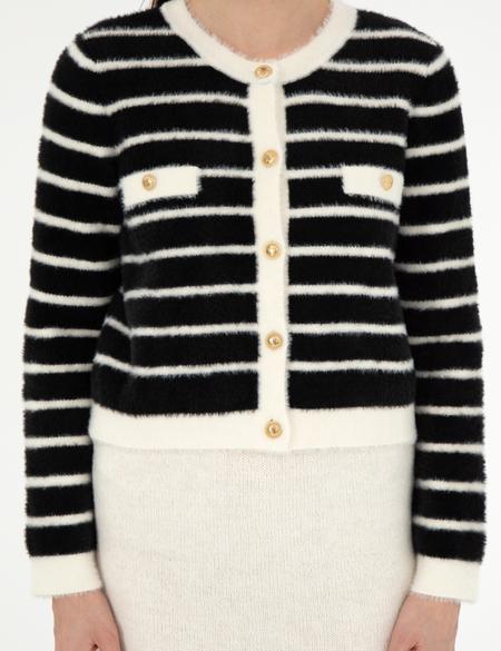 Siyah Crop Top Triko Hırka - 50296328010