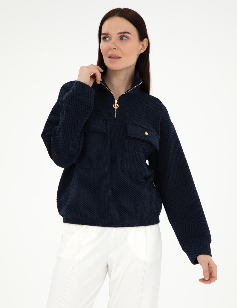 Lacivert Oversize Sweatshirt