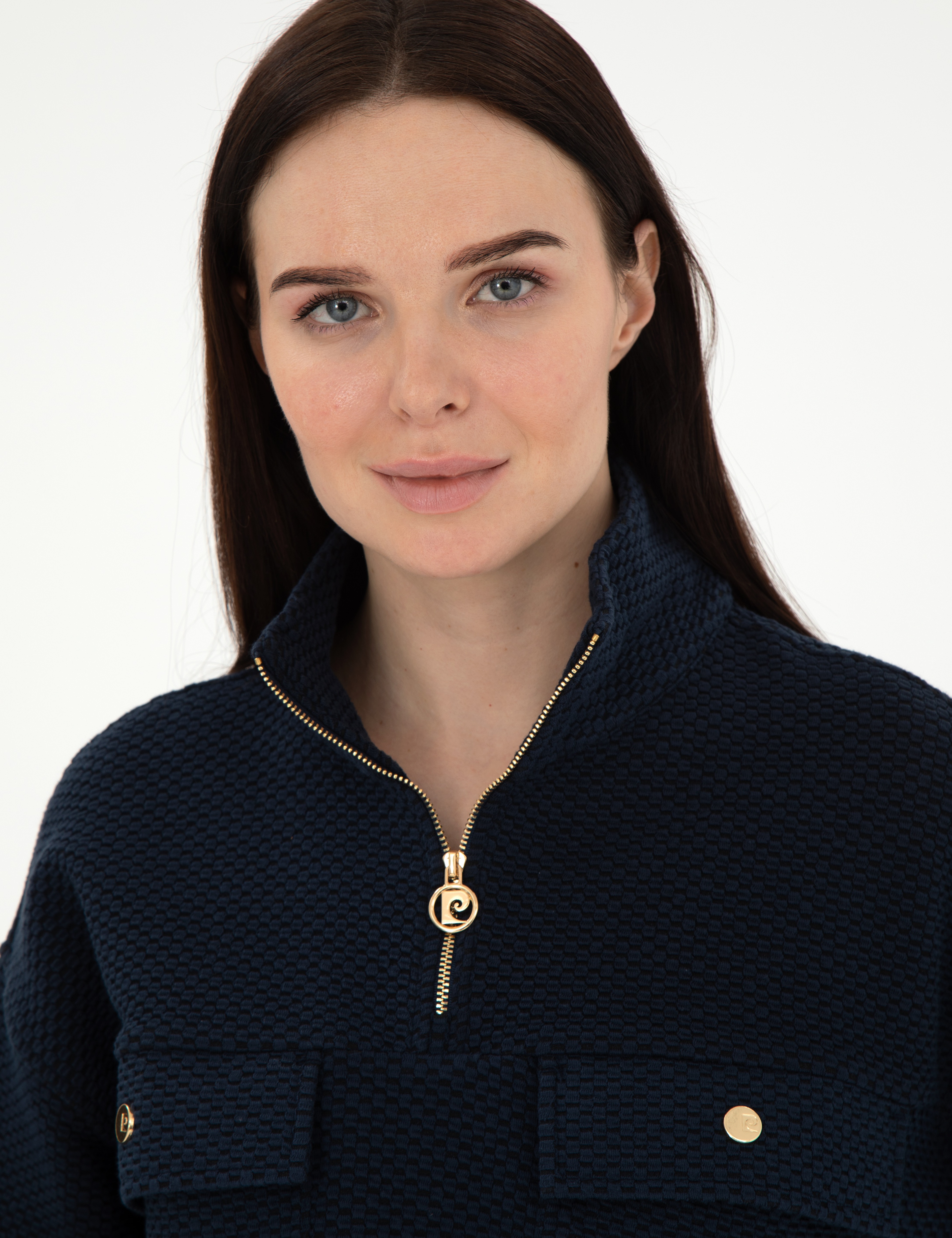 Lacivert Oversize Sweatshirt - Image 2