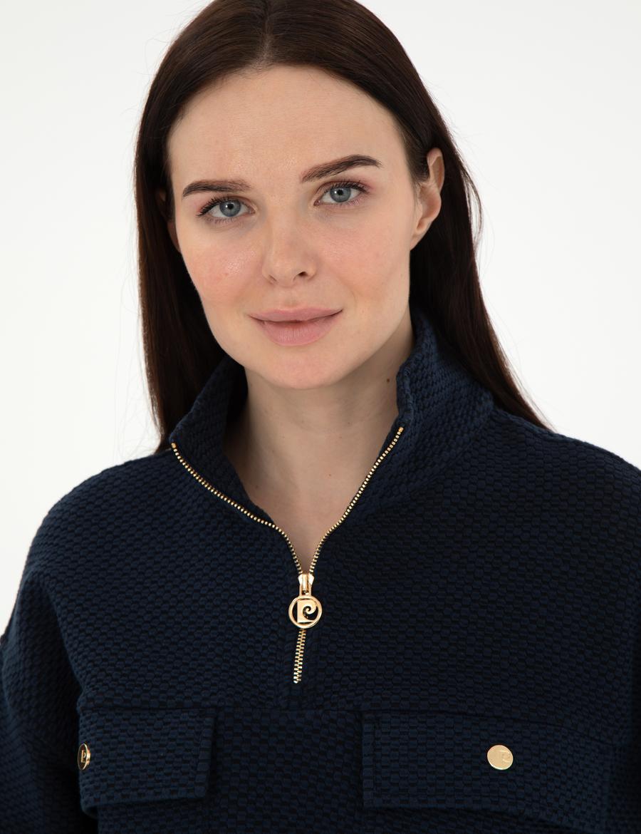 Lacivert Oversize Sweatshirt