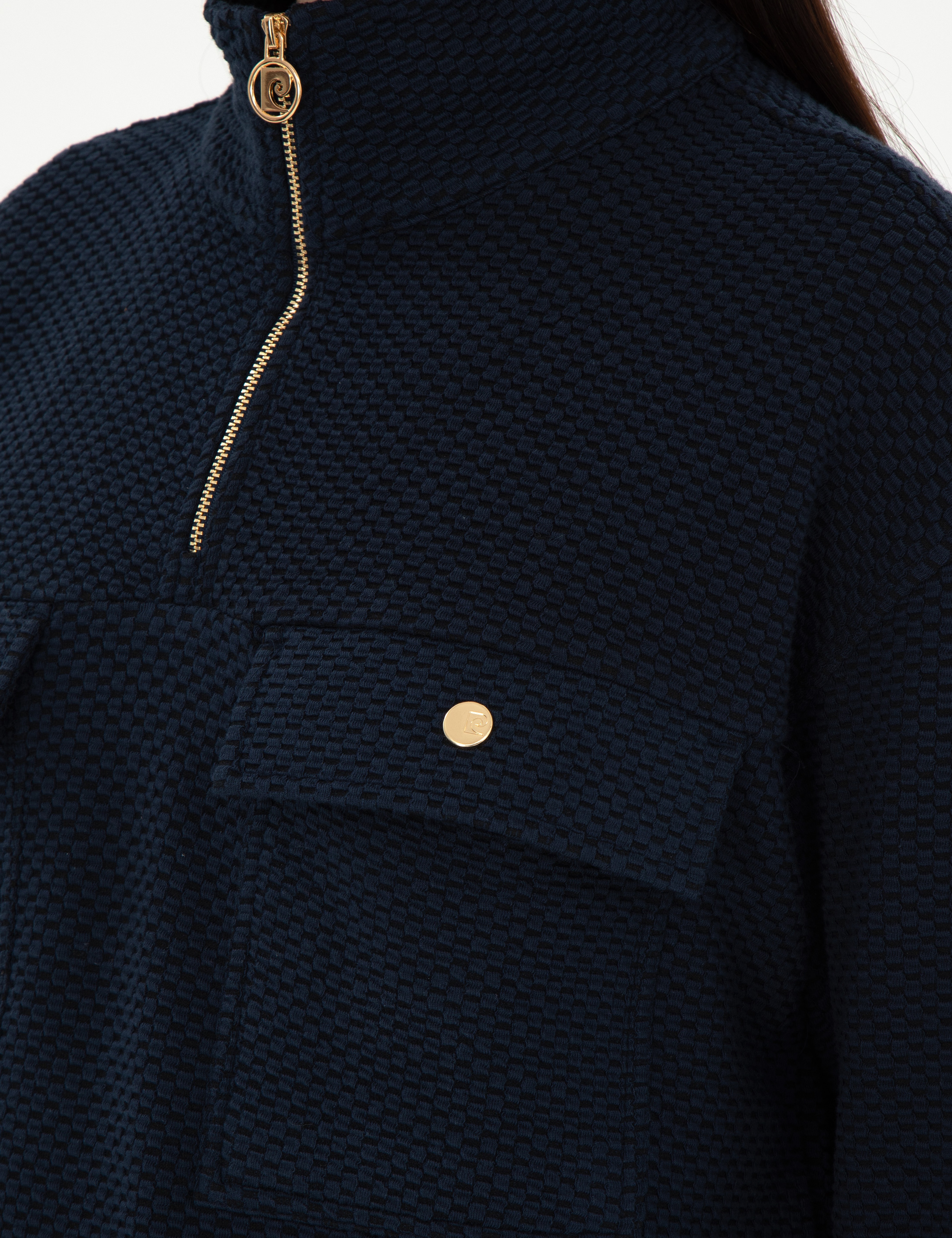 Lacivert Oversize Sweatshirt - Image 7