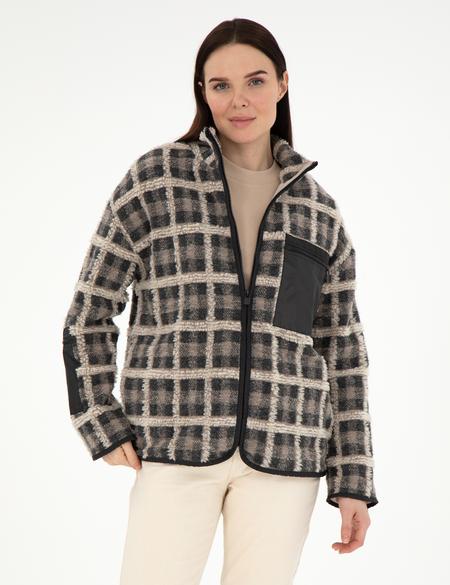 Antrasit Comfort Fit Örme Hırka - 50290991005