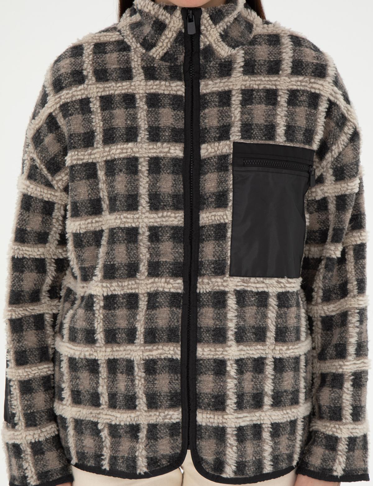 Antrasit Comfort Fit Örme Hırka - 50290991005