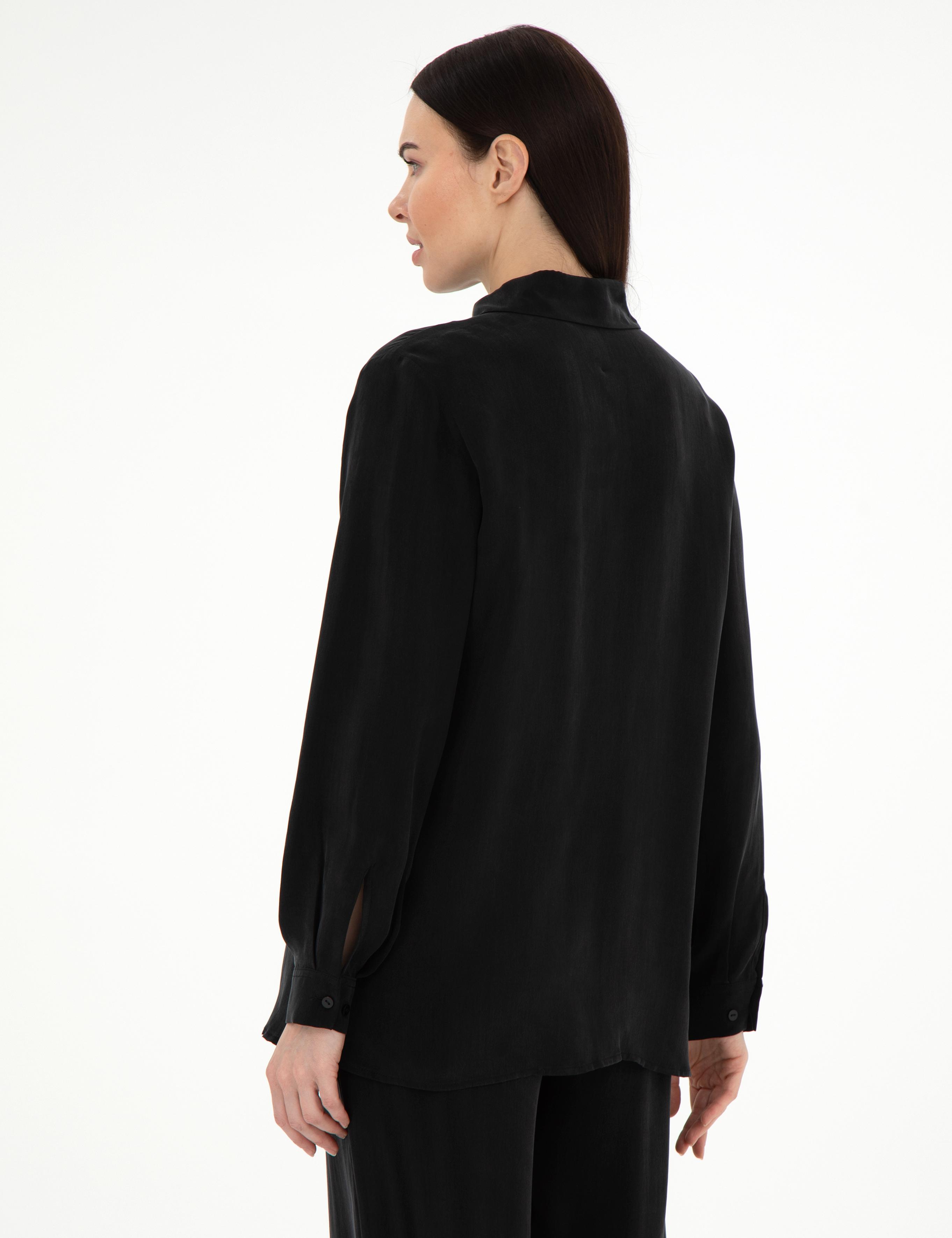 Siyah Comfort Fit Uzun Kollu Gömlek