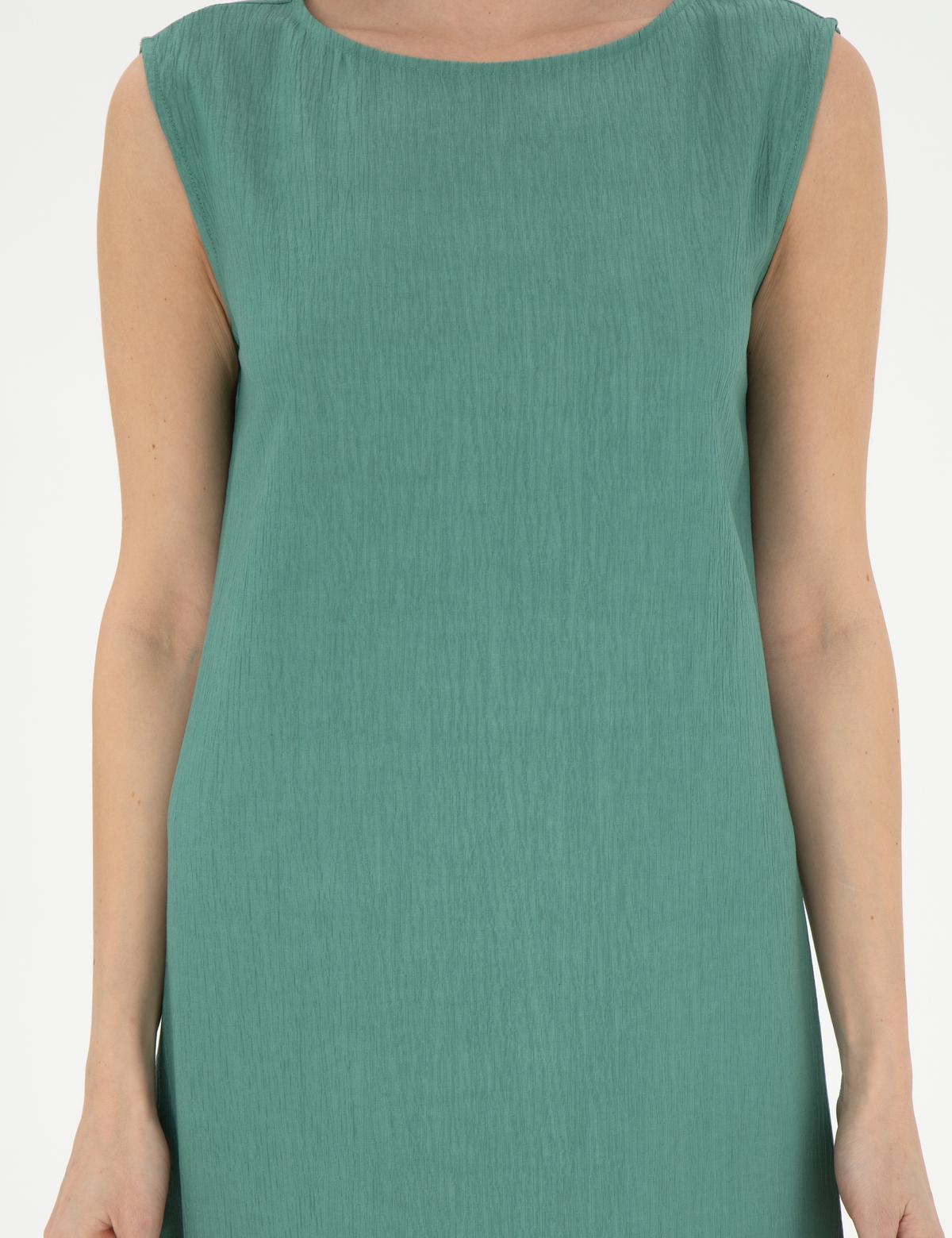 Yeşil Regular Fit Dokuma Elbise - 50301066009