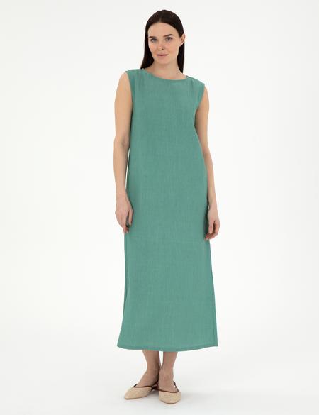 Yeşil Regular Fit Dokuma Elbise - 50301066009