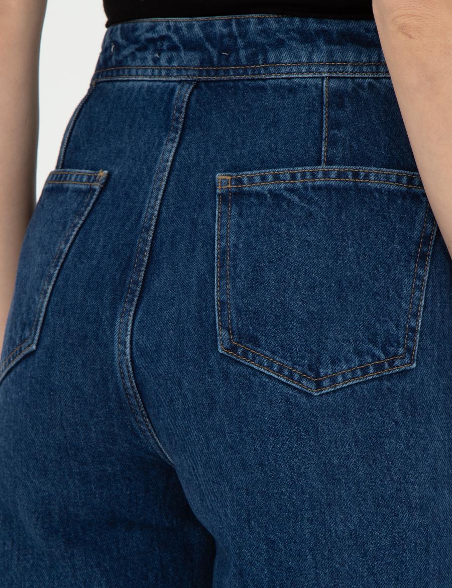 Koyu İndigo Jean Pantolon