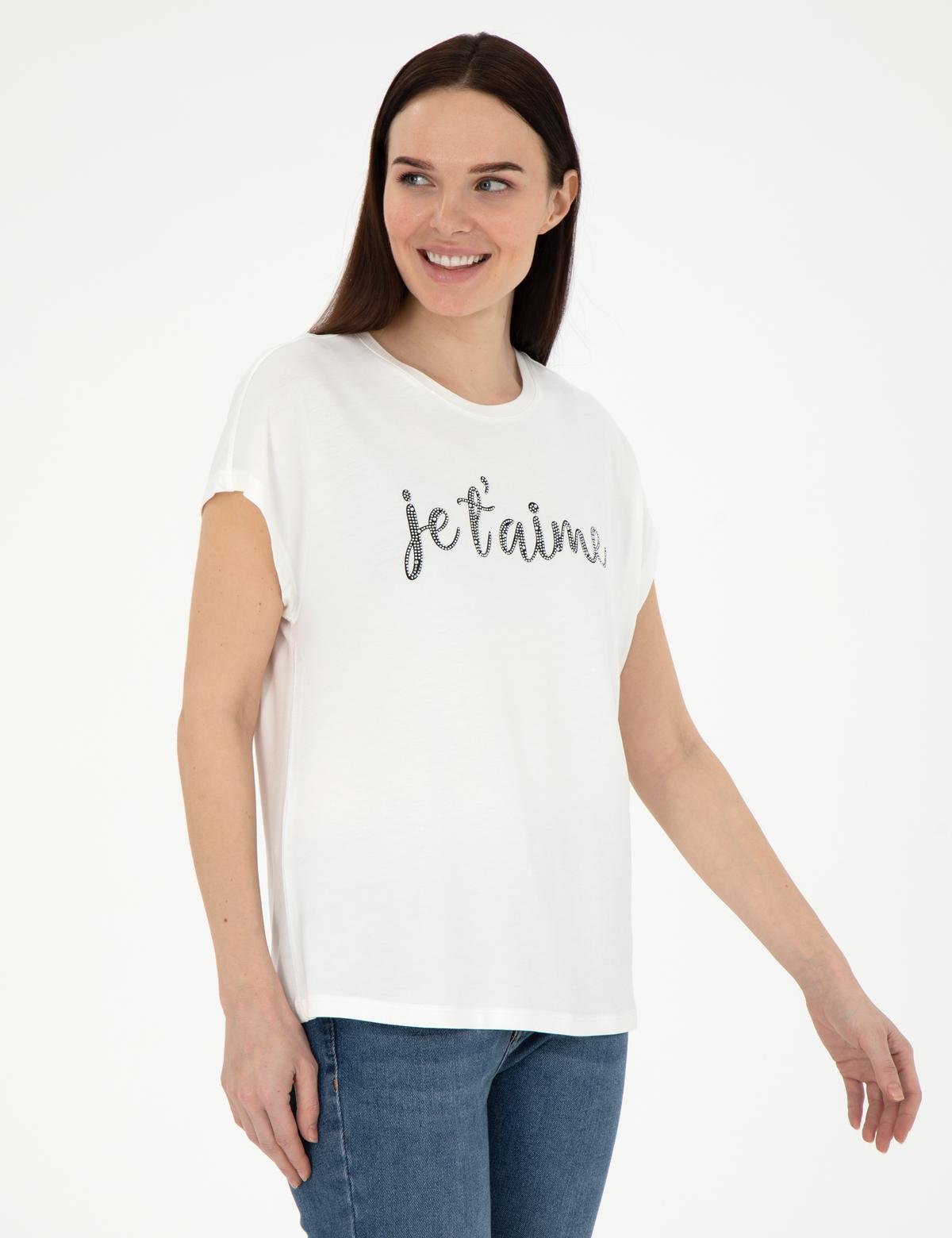 Beyaz Comfort Fit Tişört