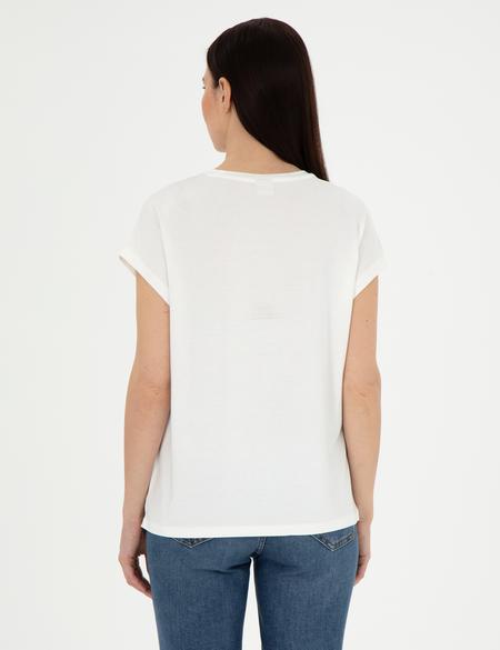 Beyaz Comfort Fit Tişört - 50301484001