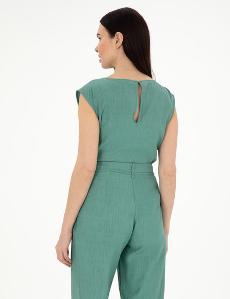 Yeşil Regular Fit Bluz - 50301168010