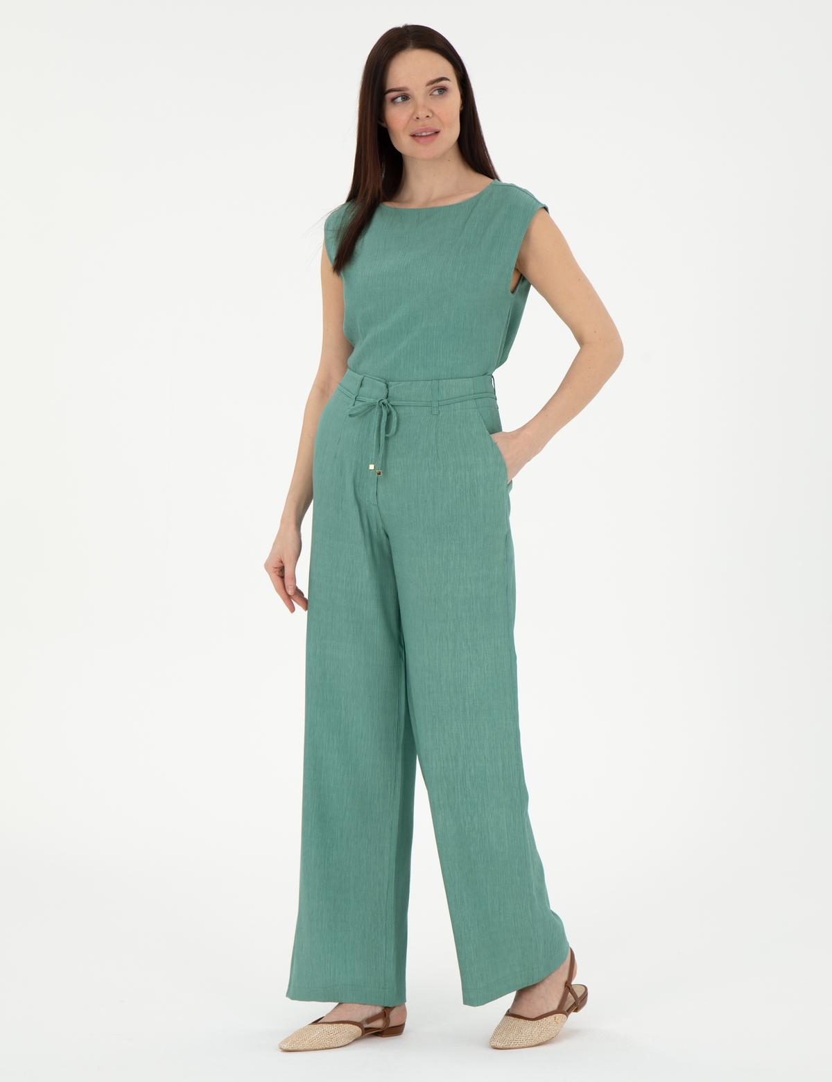 Yeşil Regular Fit Bluz - 50301168010