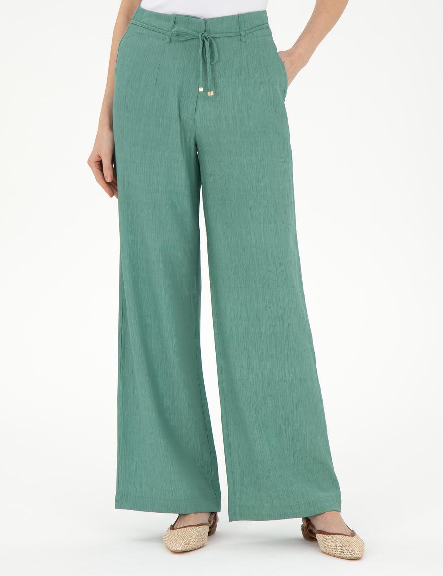 Yeşil Loose Fit Pantolon