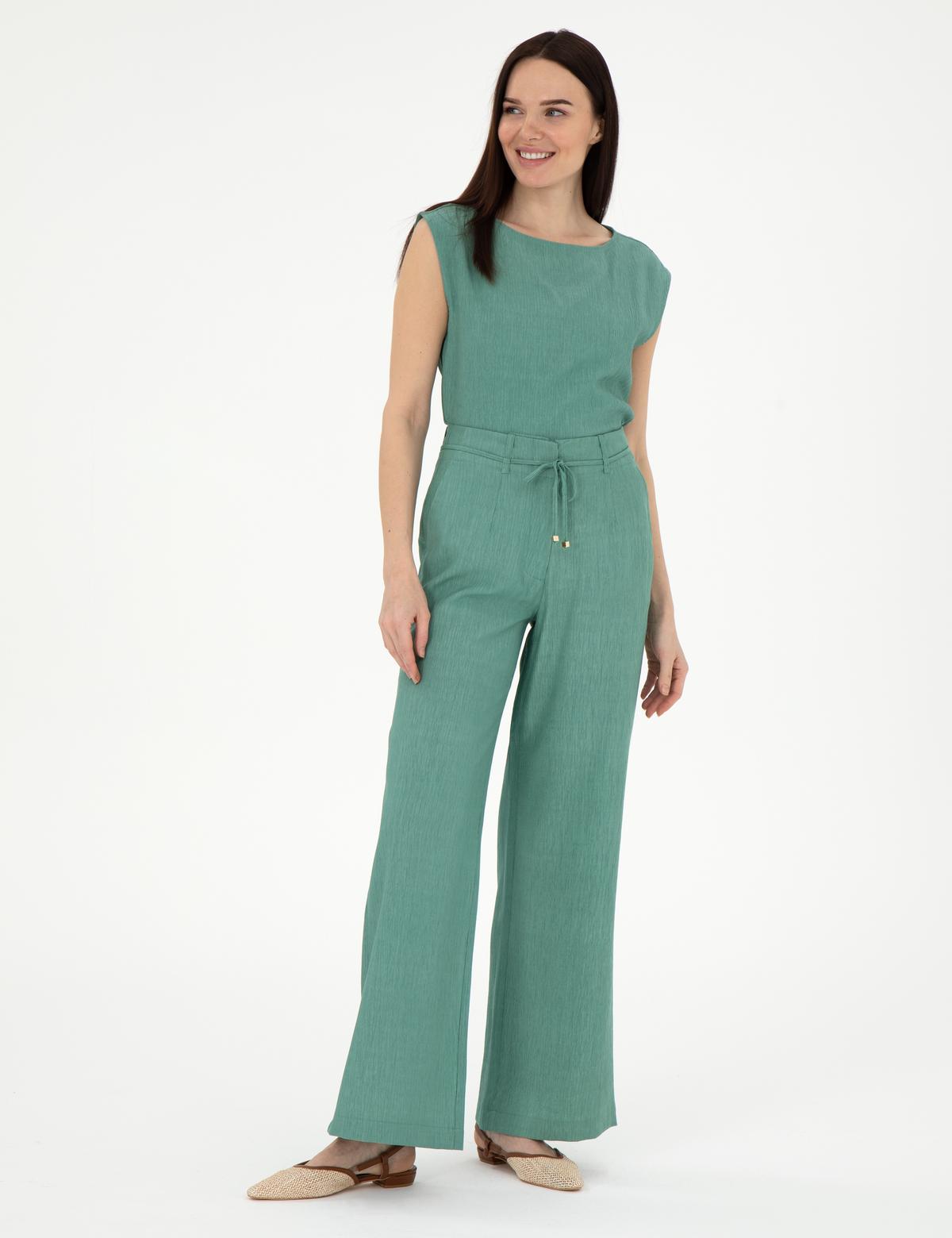 Yeşil Loose Fit Pantolon - 50301266005