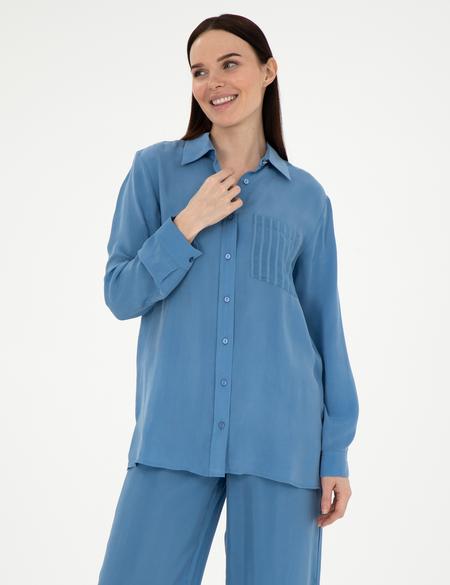 İndigo Comfort Fit Uzun Kollu Gömlek - 50305757011