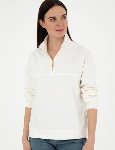 Ekru Oversize Sweatshirt