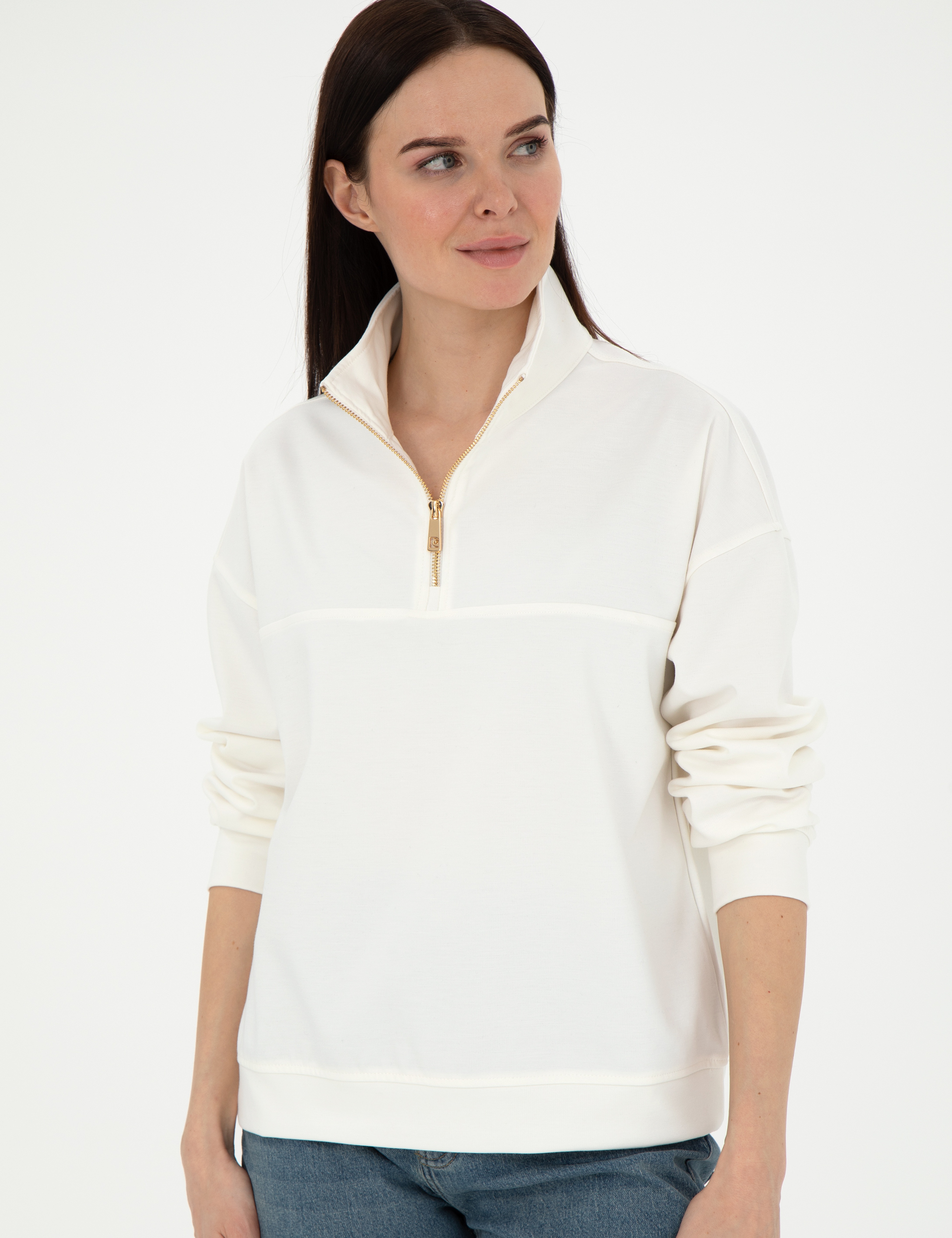 Ekru Oversize Sweatshirt - Image 3