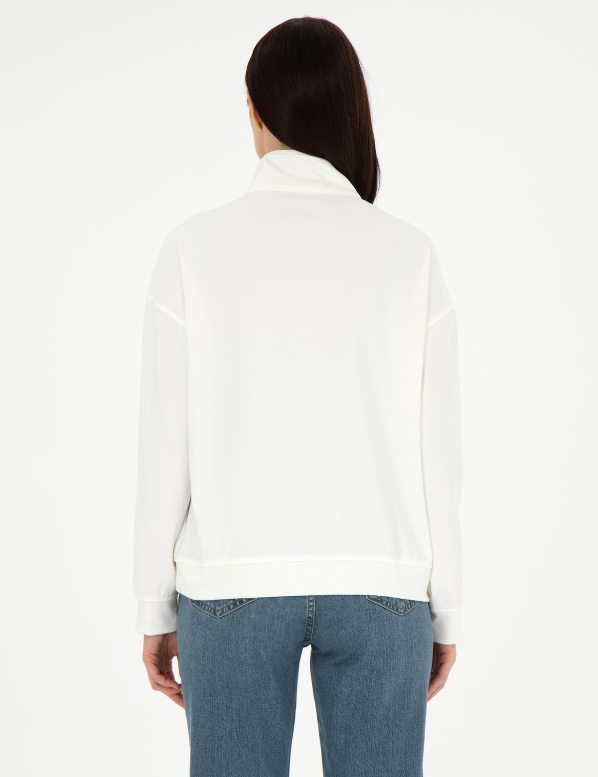 Ekru Oversize Sweatshirt - 50299272010