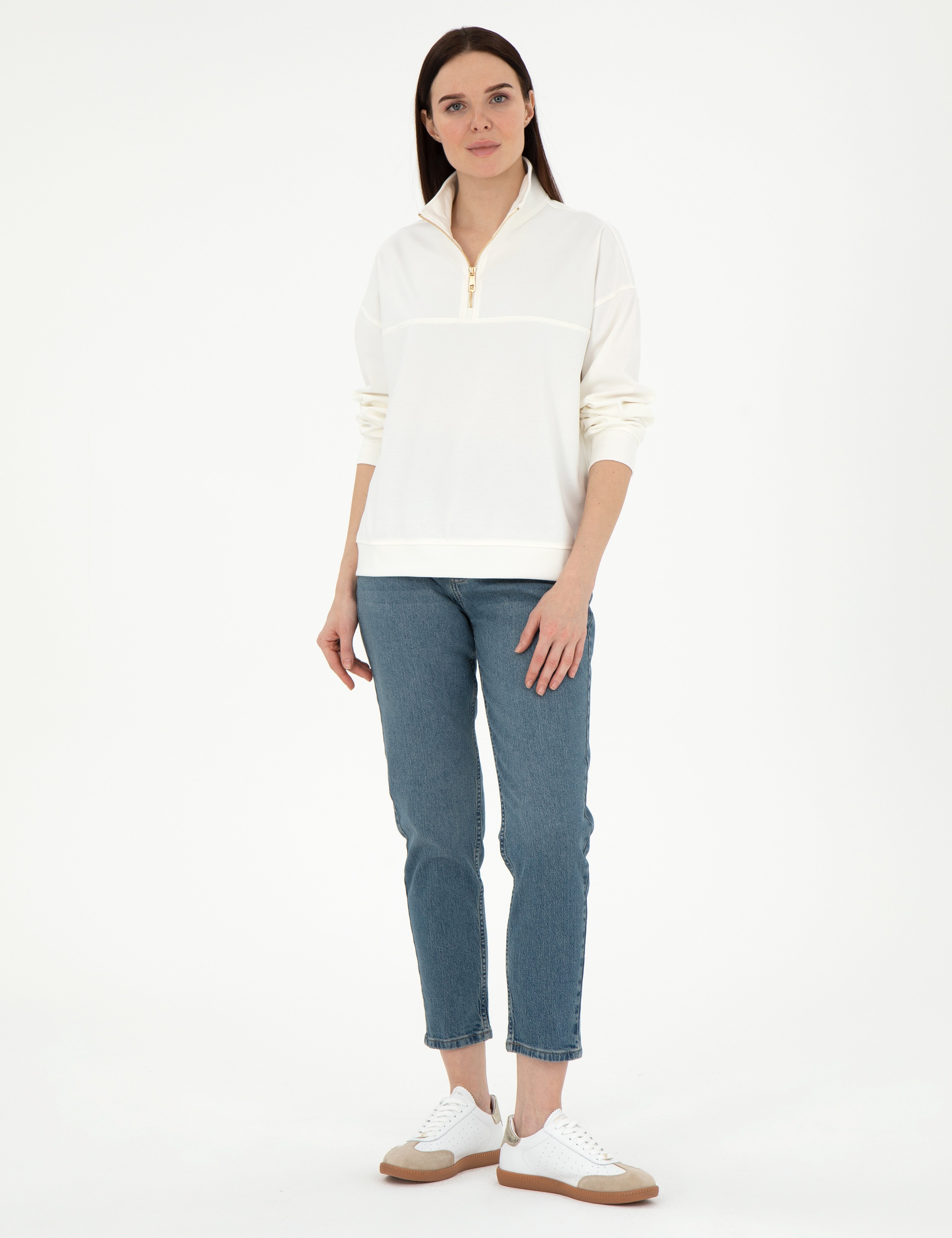 Ekru Oversize Sweatshirt - Image 4