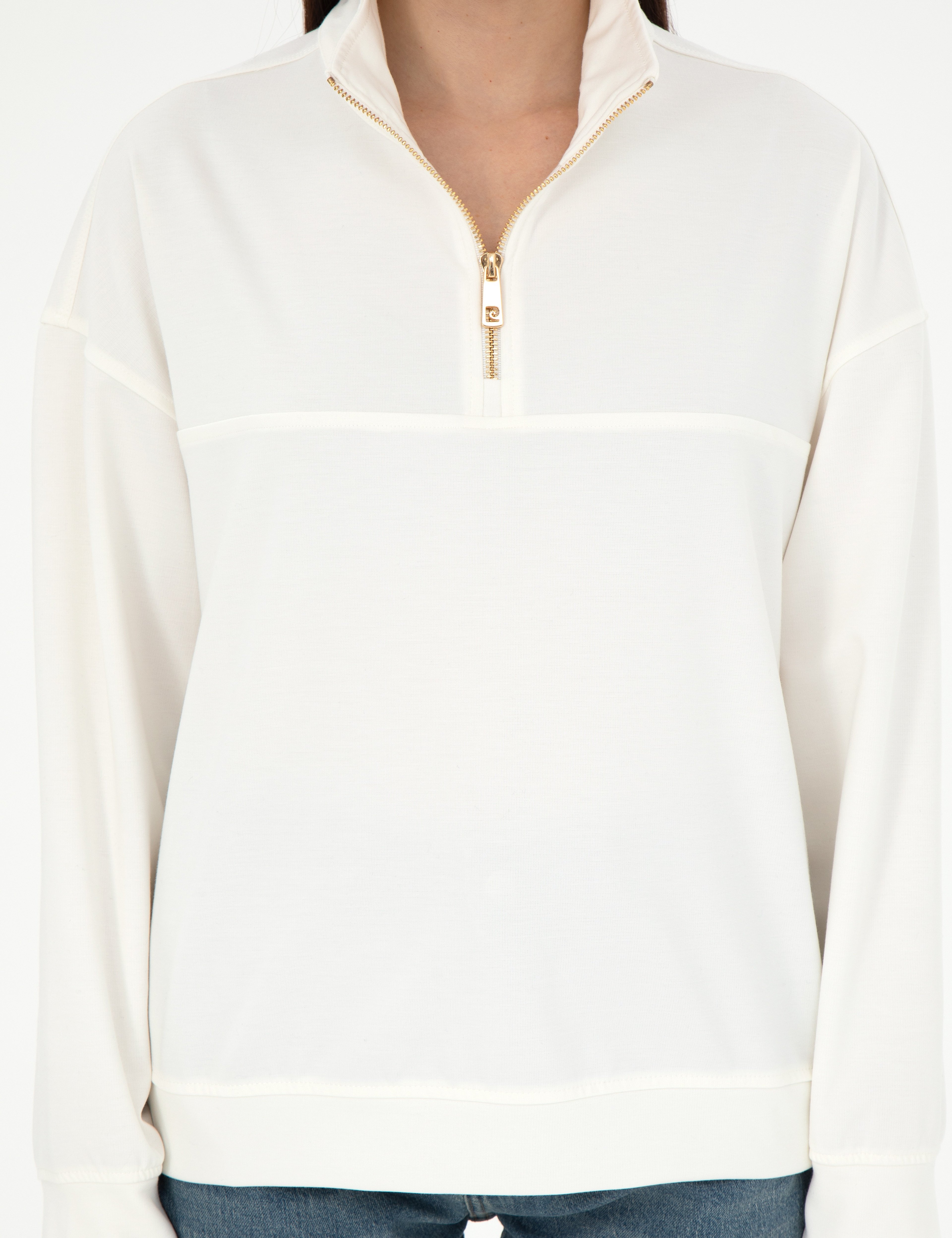 Ekru Oversize Sweatshirt