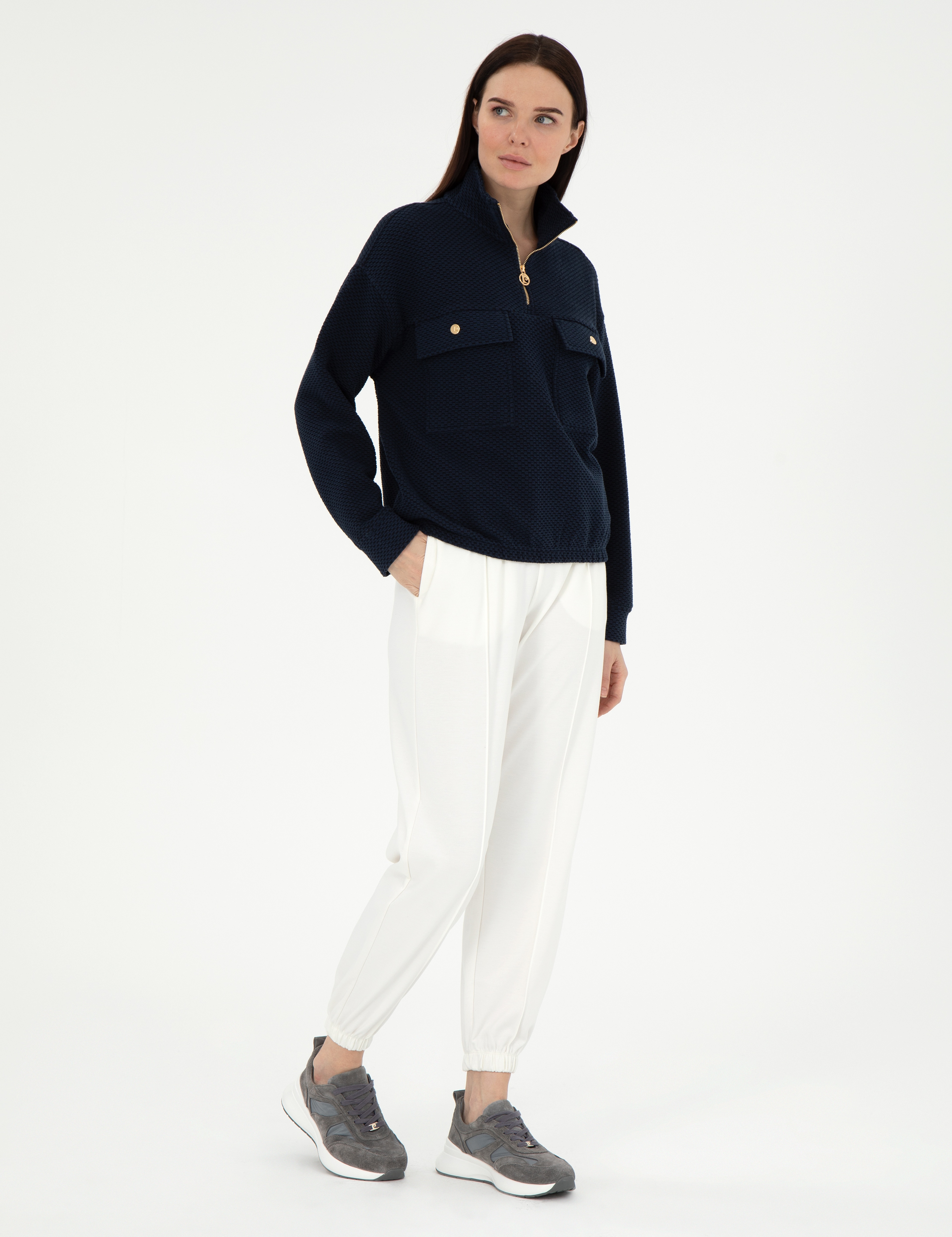 Ekru Regular Fit Eşofman Altı - Image 3