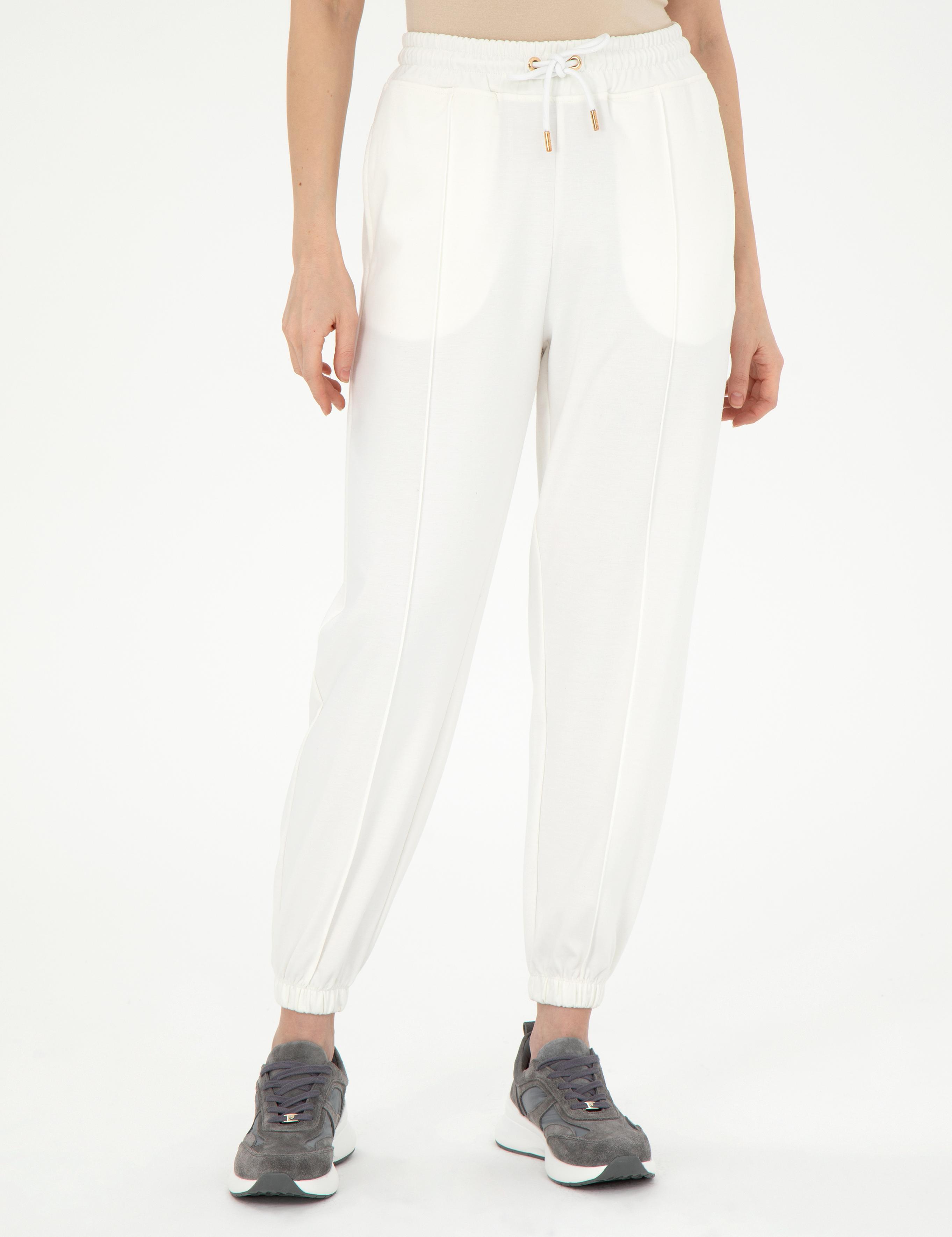 Ekru Regular Fit Eşofman Altı