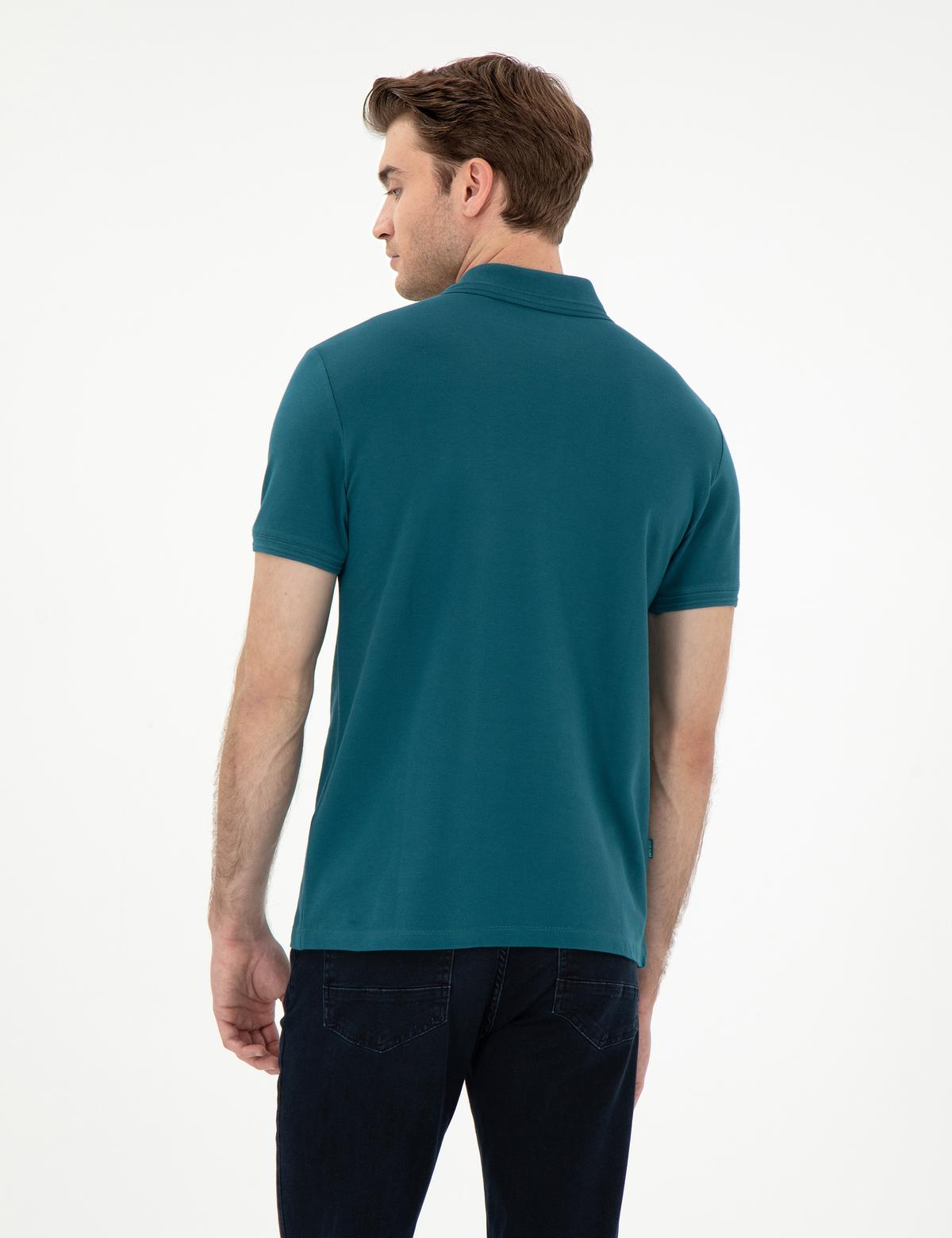 Zümrüt Slim Fit %100 Pamuk Polo Yaka Basic Tişört - 50306448109