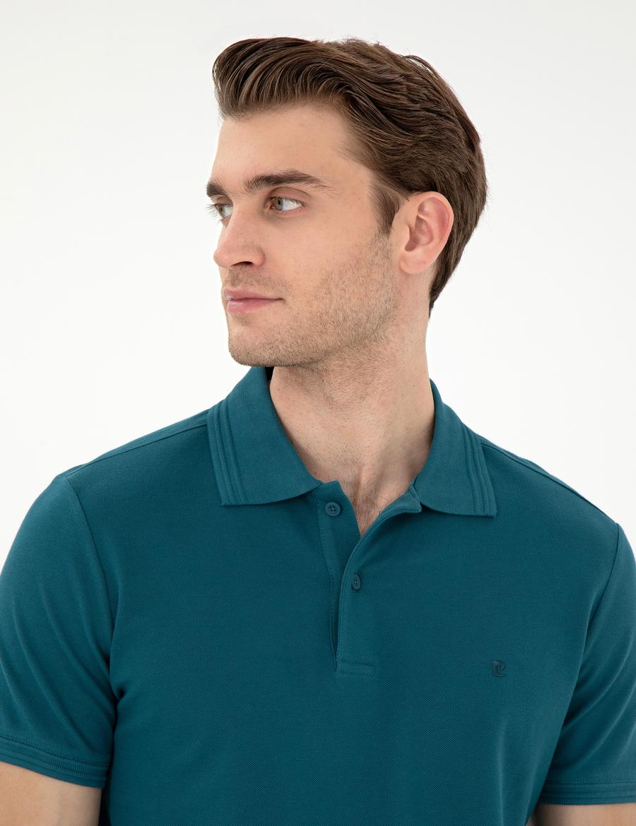 Zümrüt Slim Fit %100 Pamuk Polo Yaka Basic Tişört