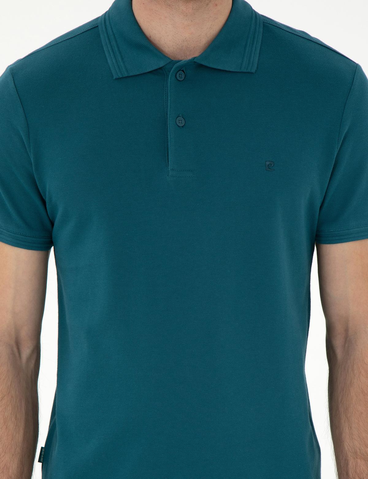 Zümrüt Slim Fit %100 Pamuk Polo Yaka Basic Tişört - 50306448109