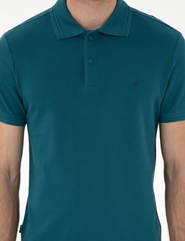 Zümrüt Slim Fit %100 Pamuk Polo Yaka Basic Tişört