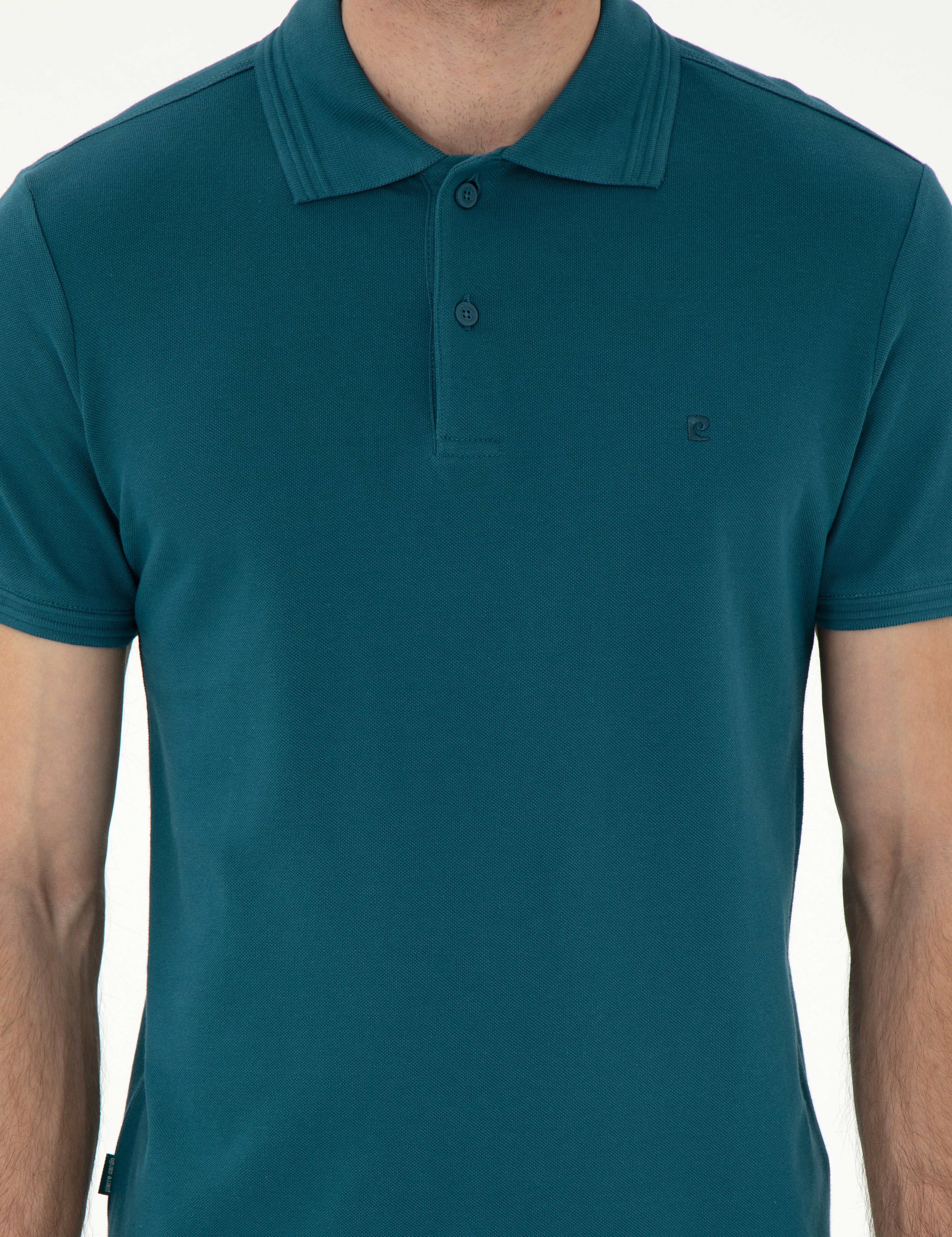 Zümrüt Slim Fit %100 Pamuk Polo Yaka Basic Tişört - Image 6