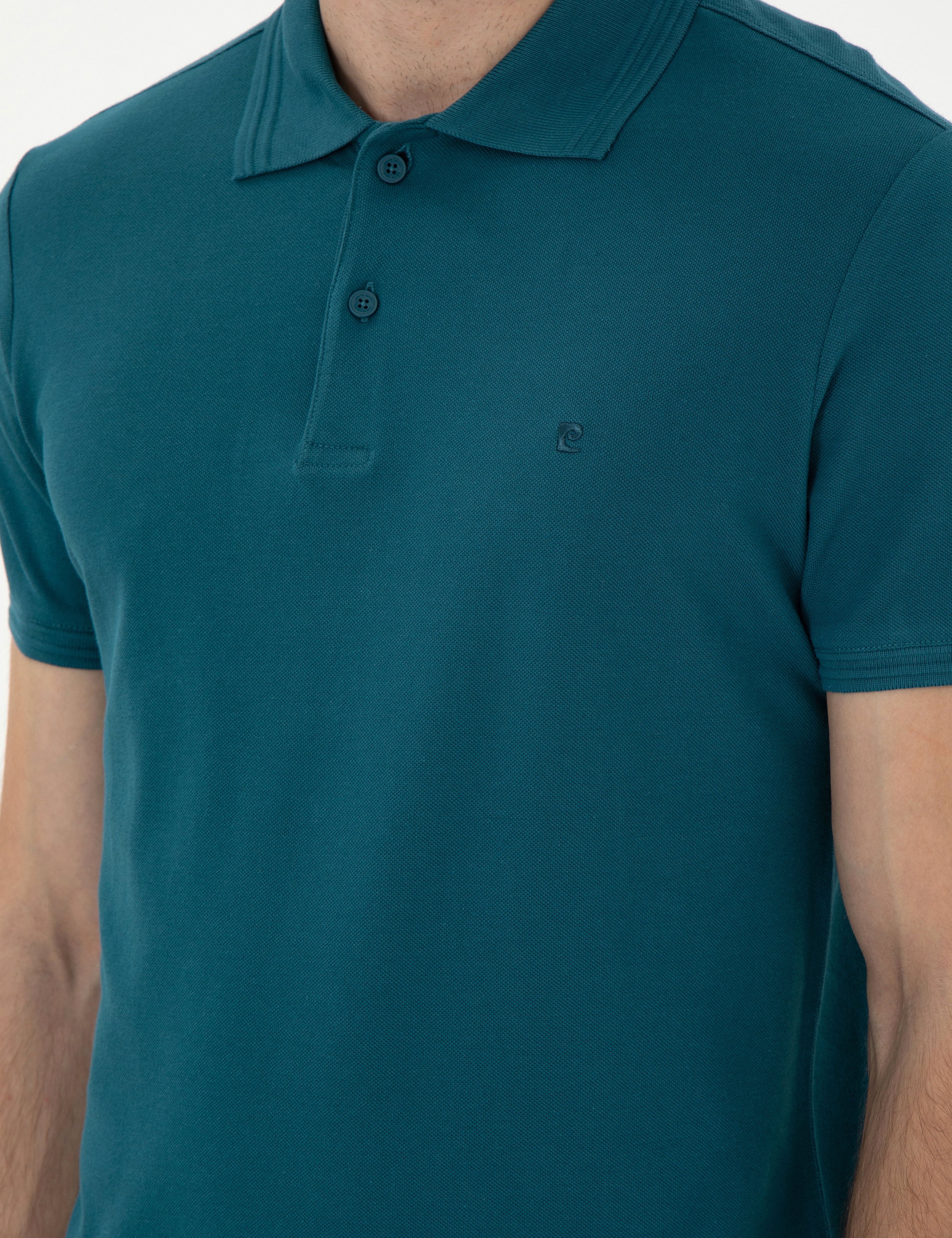 Zümrüt Slim Fit %100 Pamuk Polo Yaka Basic Tişört - Image 7