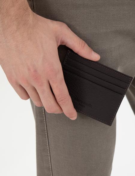 Erkek Kahverengi Deri Kartlık - 50309322001