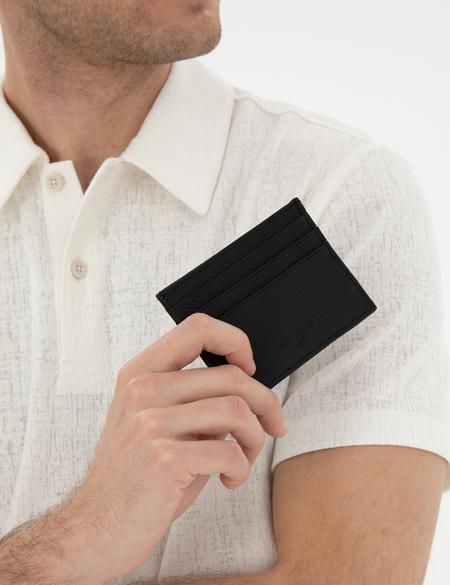 Erkek Siyah Deri Kartlık - 50309322002