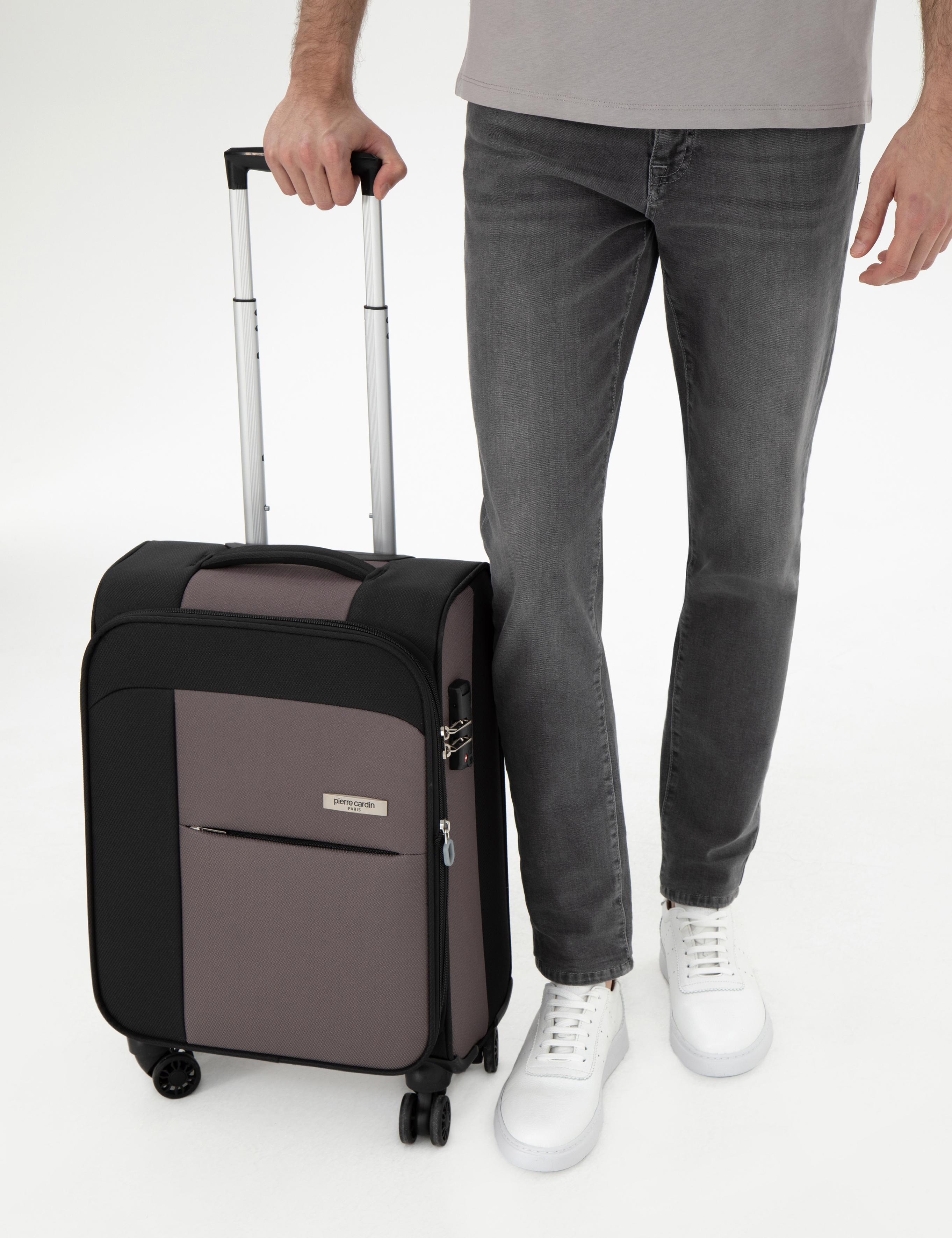 Siyah Kabin Boy Kumaş Valiz