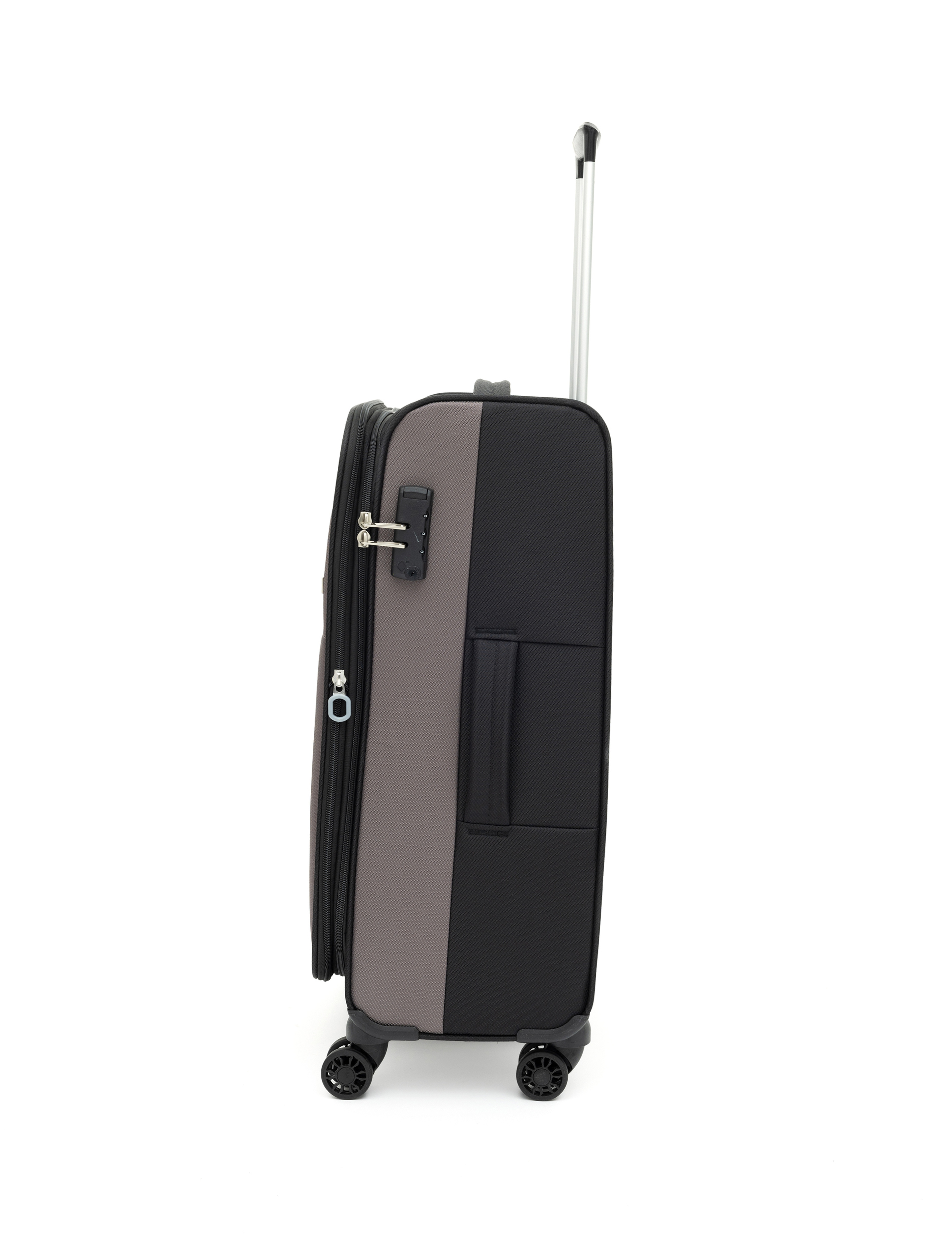 Siyah Orta Boy Kumaş Valiz - Image 4